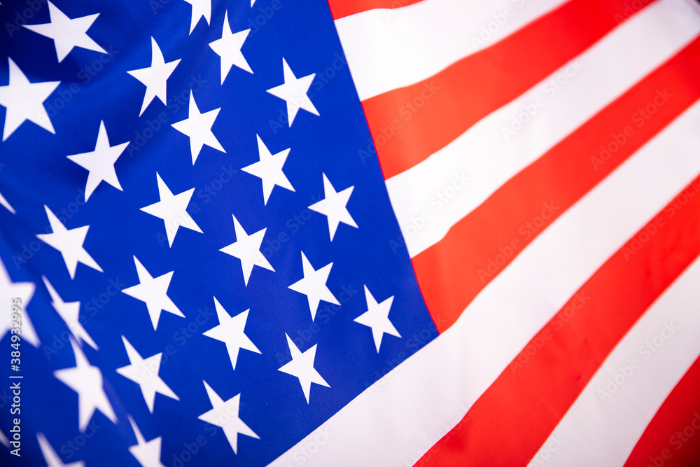 Closeup of American flag Closeup of American flag