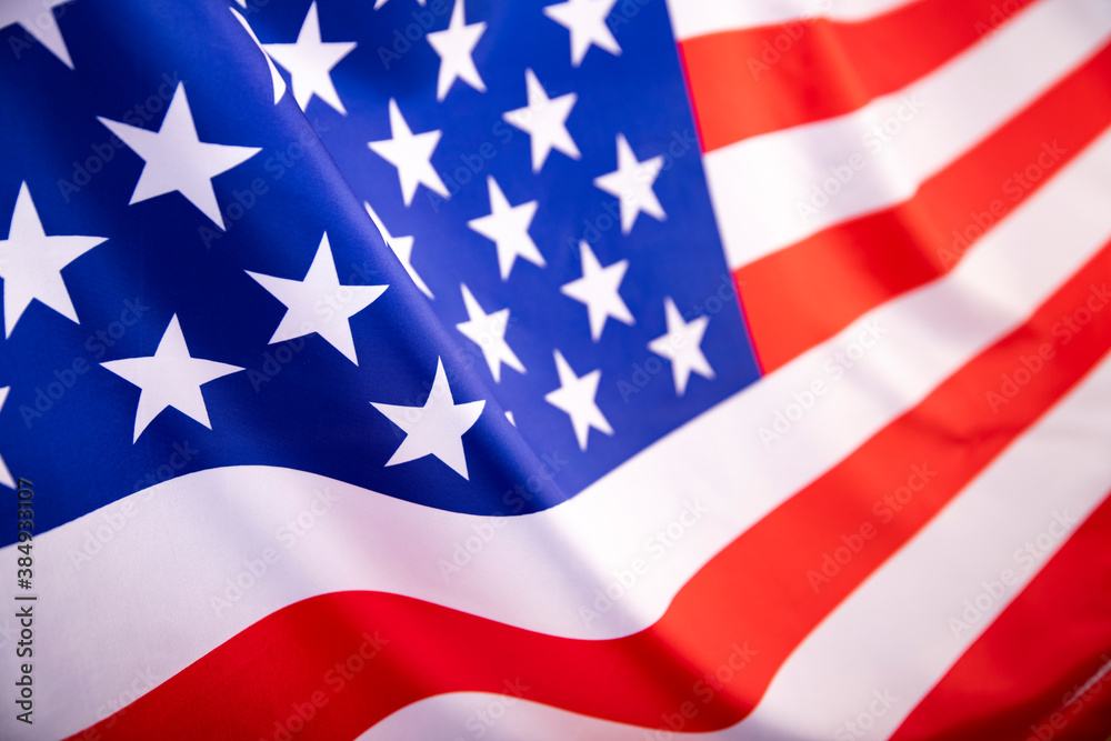Closeup of American flag Closeup of American flag