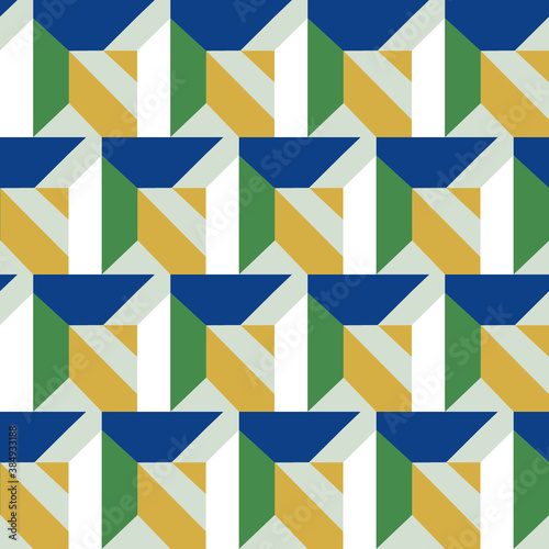 Geometry minimalist artwork poster with simple shape and figure. Abstract vector design for web banner, business presentation, brand package, fabric, print, wallpaper.