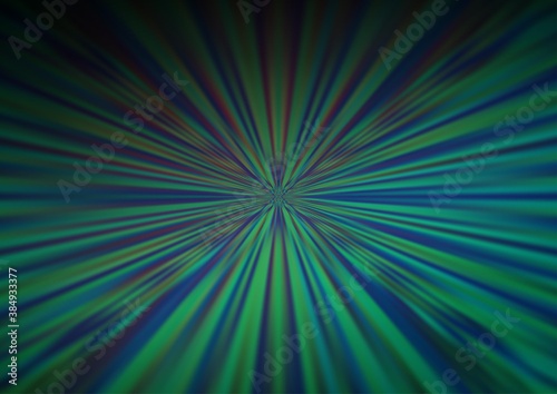 Dark Blue, Green vector blurred bright background.