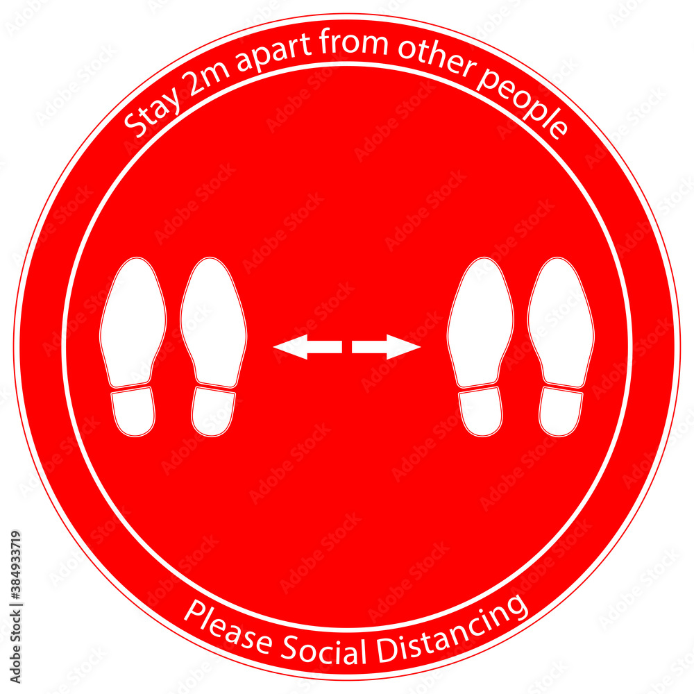 foot-symbol-marking-the-standing-position-the-floor-as-markers-for