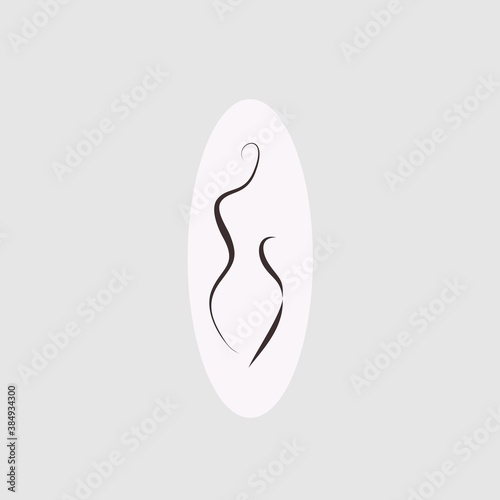 female logo shape icon vector