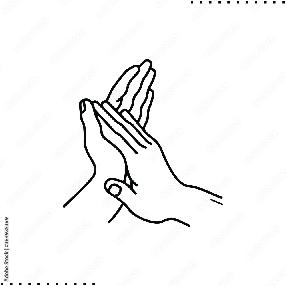 to wash hands, antiviral hygiene vector icon in outline to wash hands, antiviral hygiene vector icon in outline