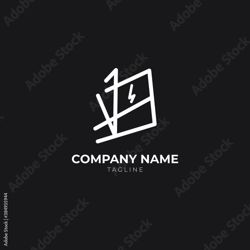 Lettermark, B alphabet logo vector for awesome bussines, company, startup or corporation identity