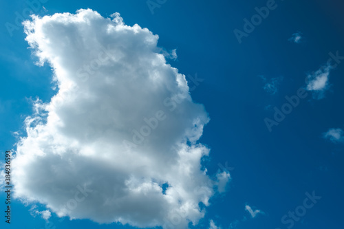 Blue sky with clouds. background