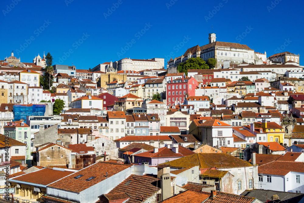 Old town of coimbra at a pretty summer day in Portugal
