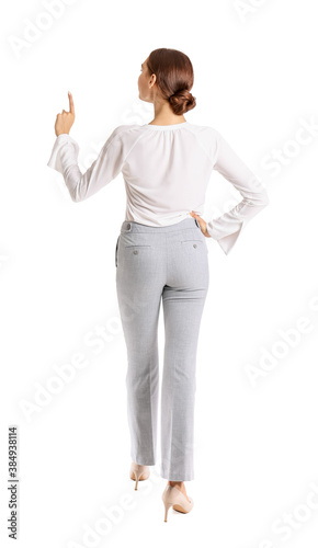 Young businesswoman with ra...