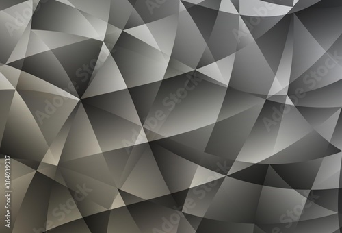 Light Gray vector gradient triangles template.