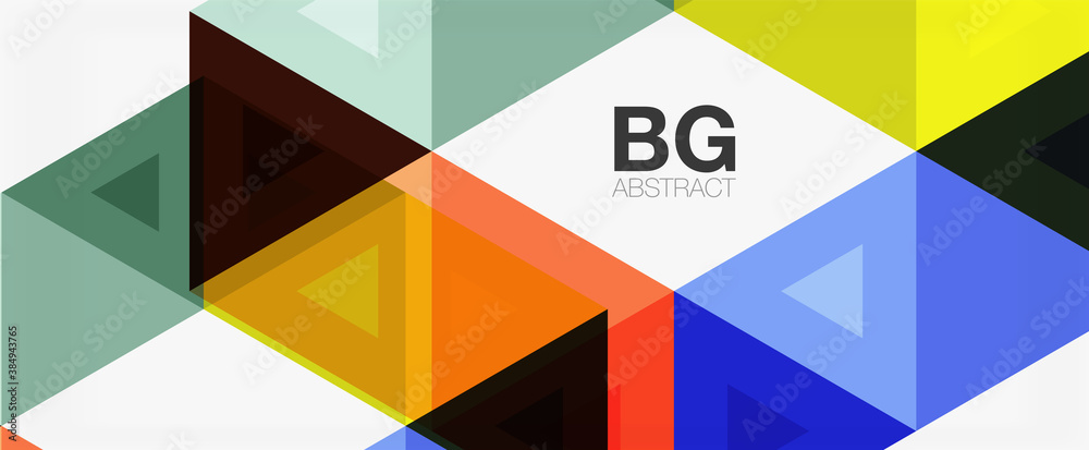 Mosaic triangle pattern abstract background for cover, banner, flyer and poster and other template Mosaic triangle pattern abstract background for cover, banner, flyer and poster and other template