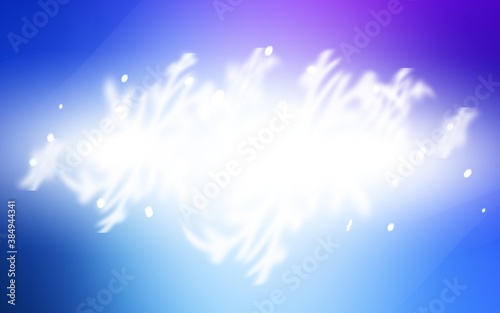 Light Pink, Blue vector cover with beautiful snowflakes.