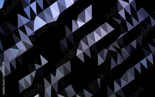 Dark BLUE vector triangle mosaic texture.