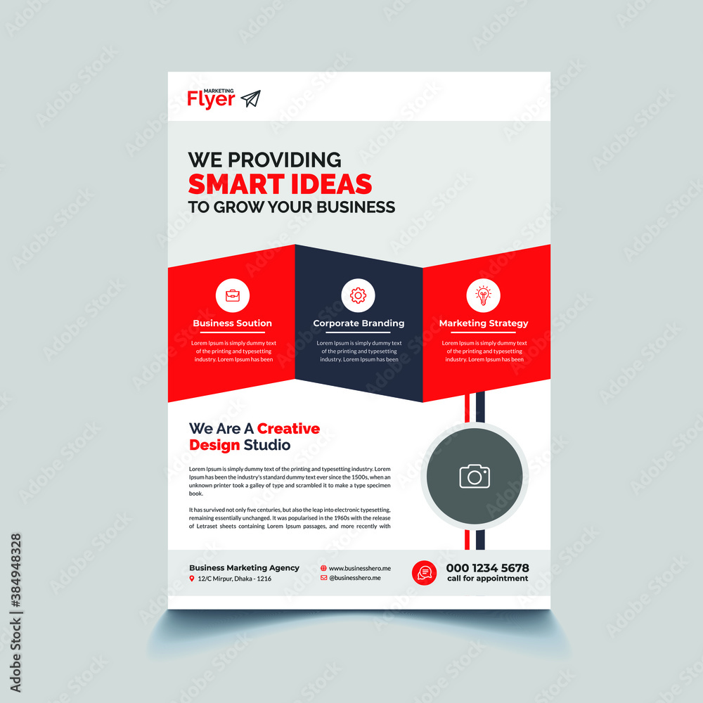Corporate Business Marketing Flyer Template Design
