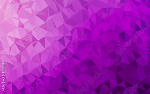 Light Purple vector blurry triangle template. © Dmitry