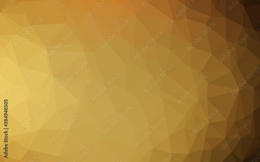 Dark Yellow, Orange vector abstract polygonal layout. Dark Yellow, Orange vector abstract polygonal layout.