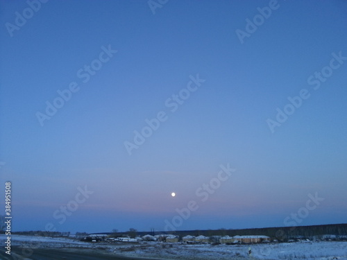 snow and sky