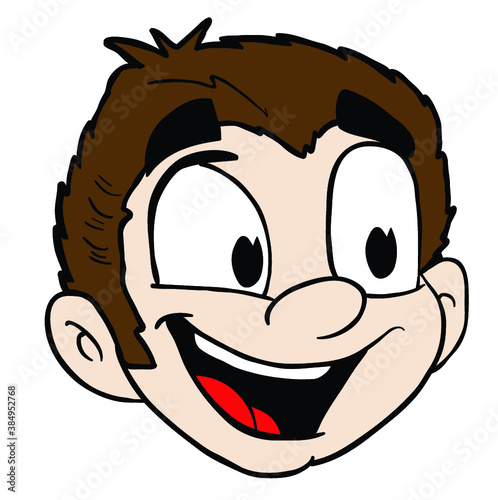 smiling boy head