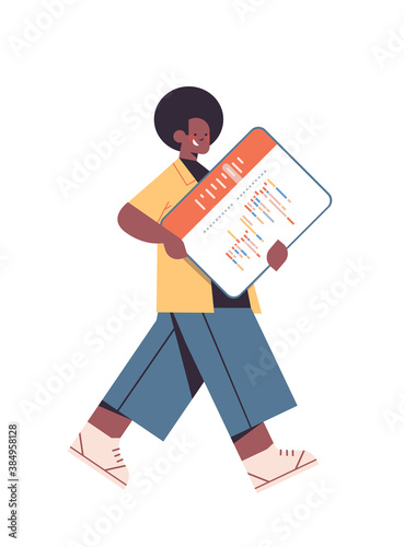 male web developer creating program code development of software and programming concept full length vertical vector illustration