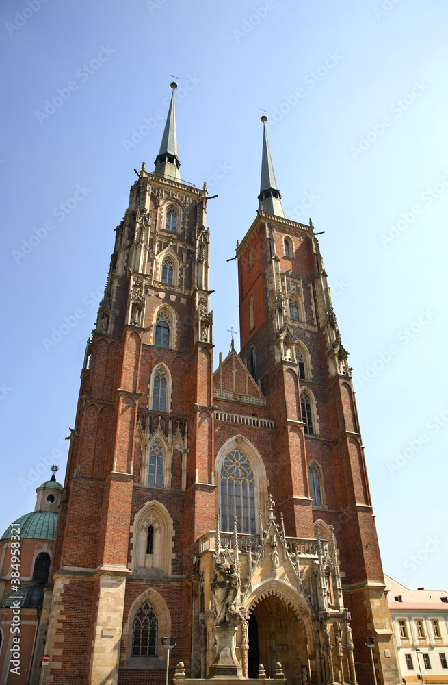 Naklejka premium Cathedral of St. John Baptist in Wroclaw. Poland