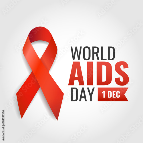 Vector illustration on the theme World Aids Day. 
