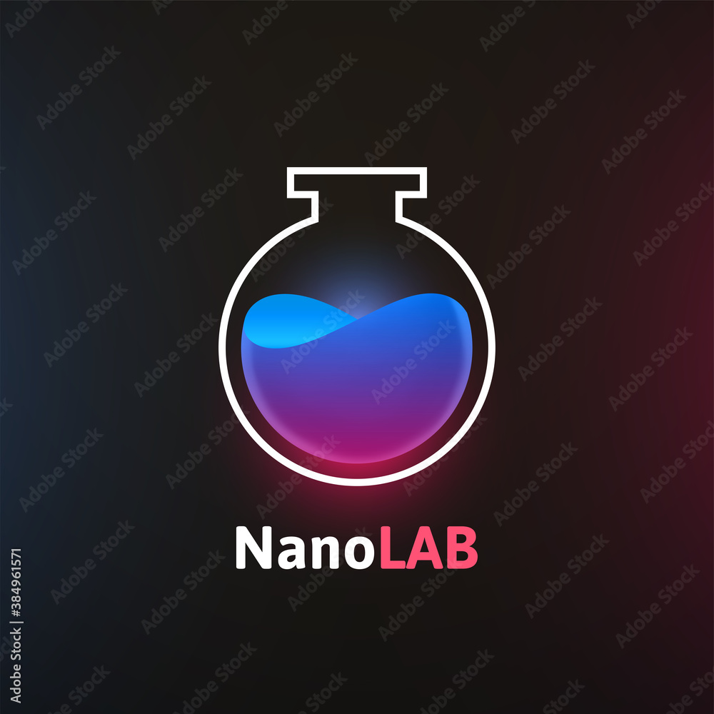 Obraz premium Nano lab logo template