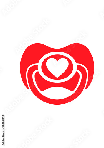 tétine coeur