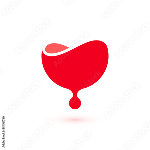 Blood donation logo template