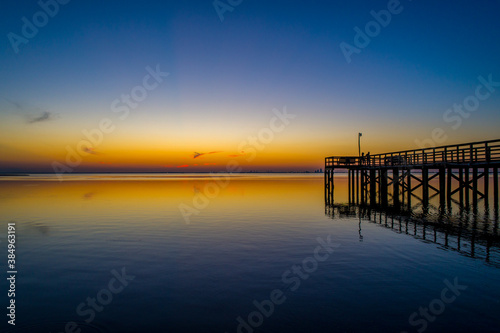 pier at sunset