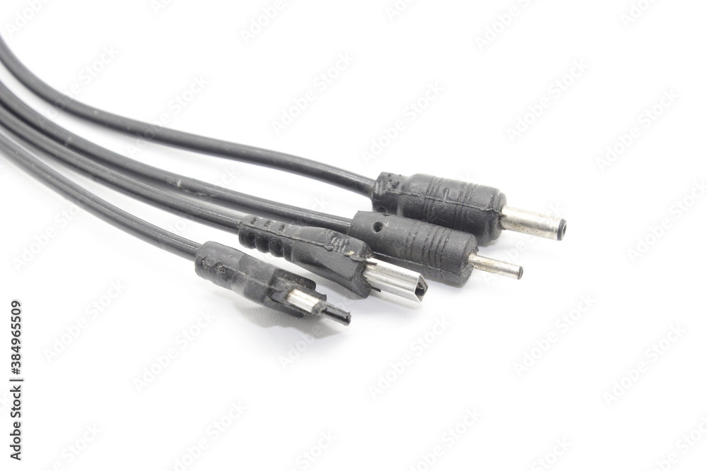 A picture of charging pins on white background A picture of charging pins on white background