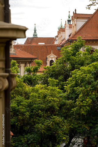 Czech Republic Prague orange roofs photo