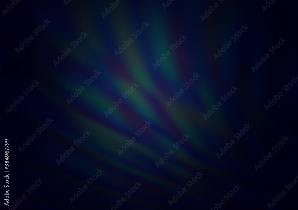Fototapeta premium Dark BLUE vector blurred bright pattern.