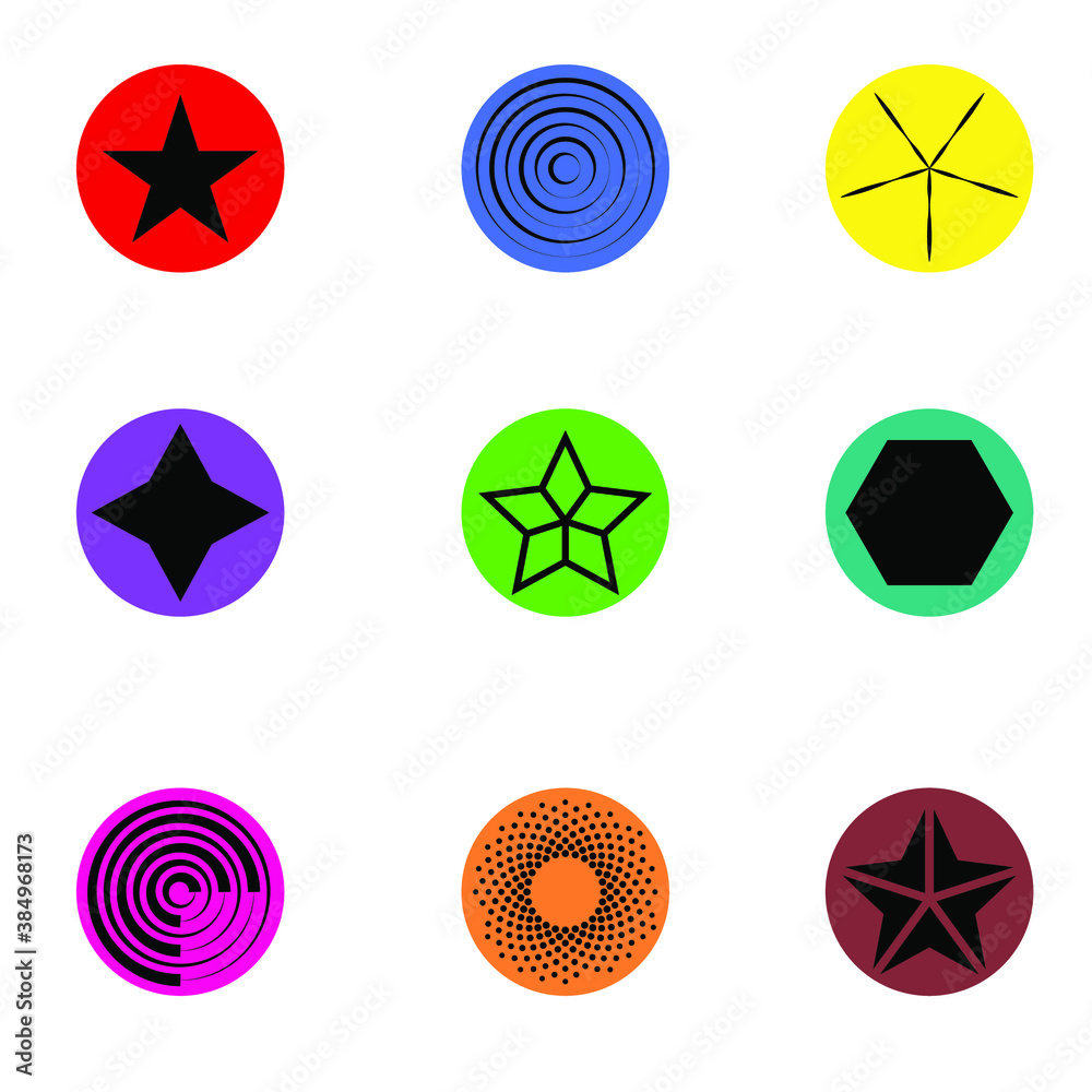 star logo icon colorful star logo icon colorful