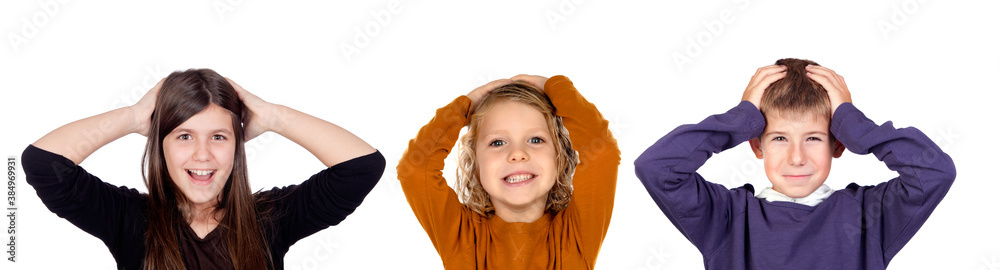 Surprised children Surprised children