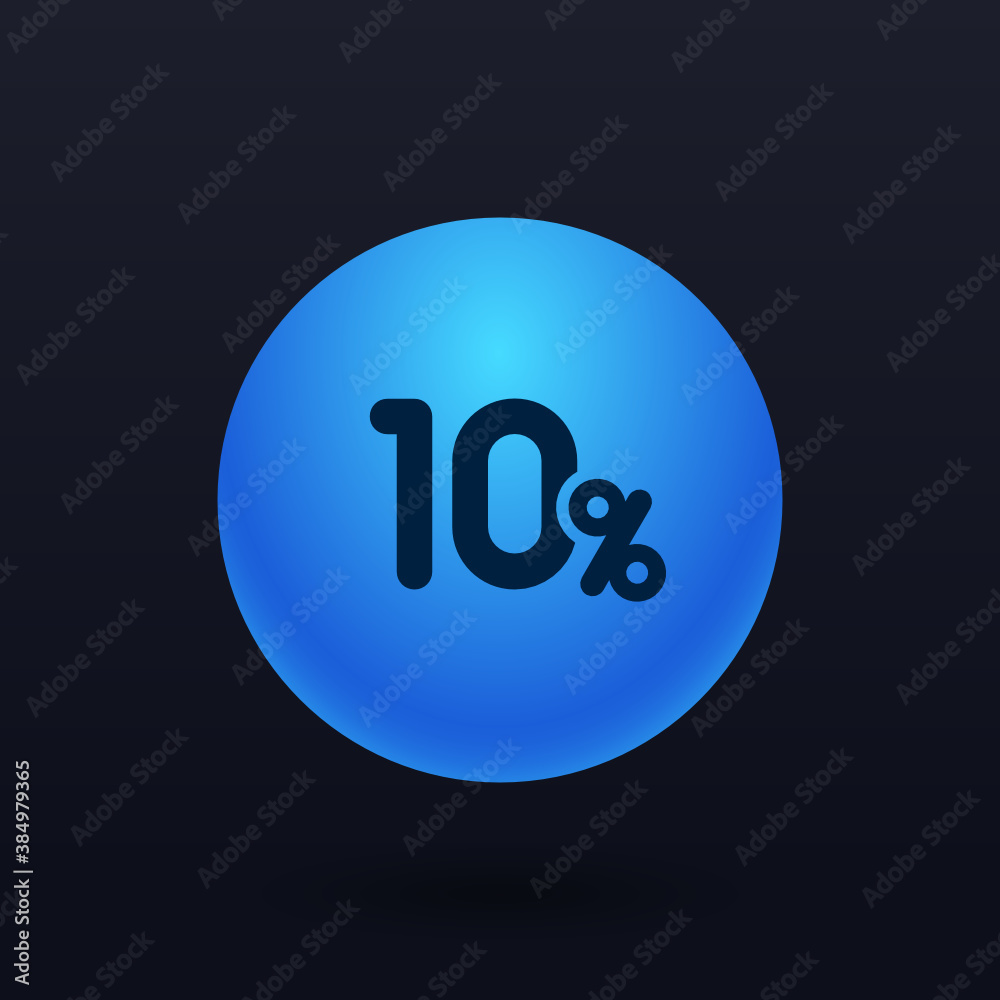 10% - Button 10% - Button