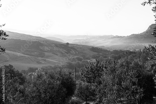 misty morning in the Toscana mountains