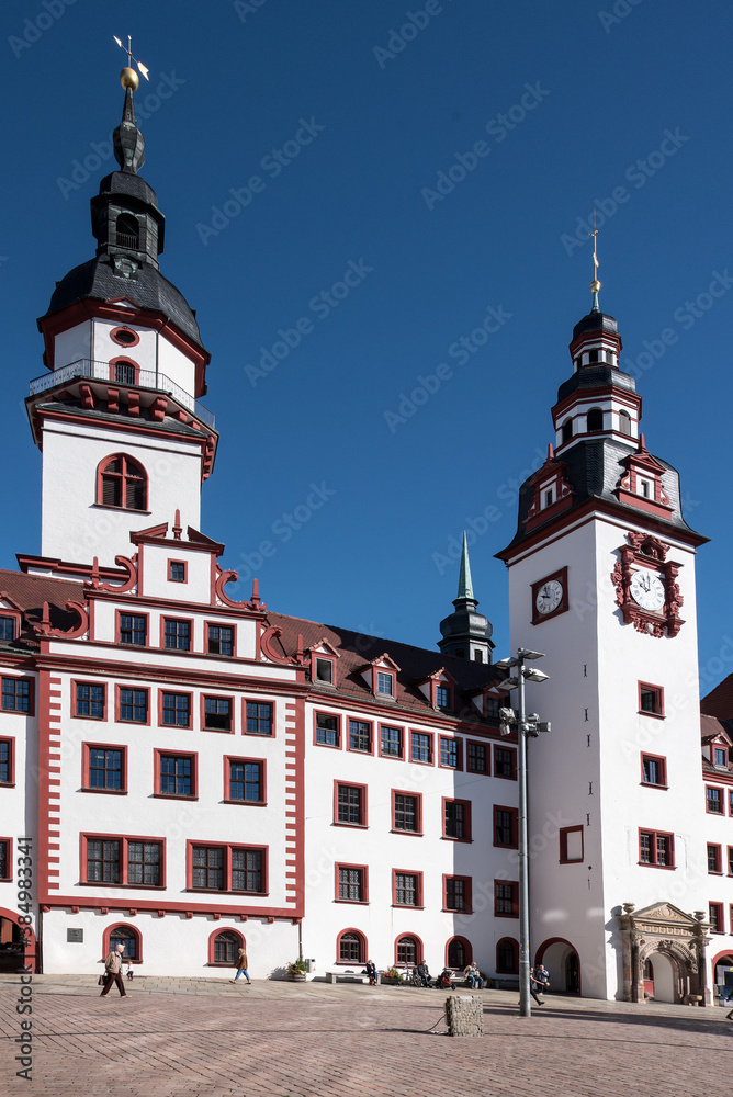Chemnitz - Altes Rathaus und Hoher Turm