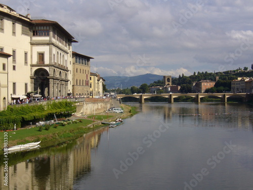 The Arno river in Florence  Italy