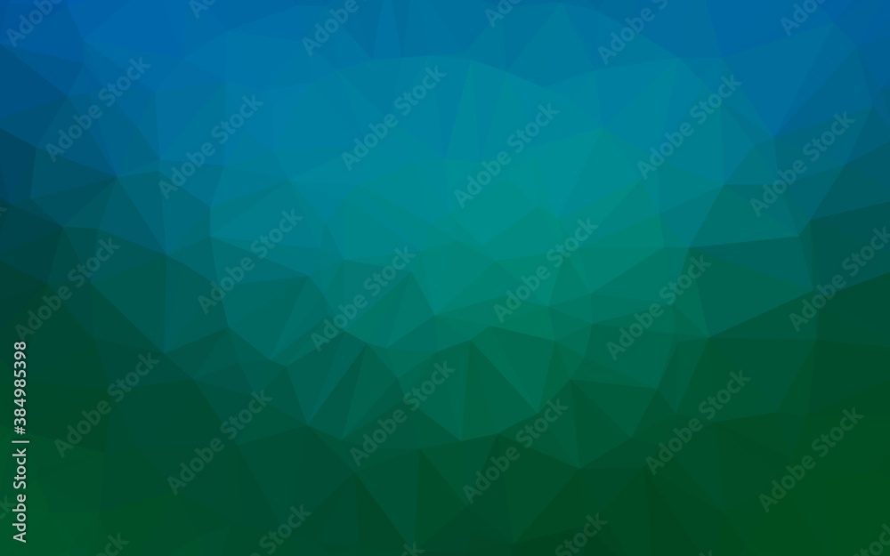 Light Blue, Green vector polygonal background. Light Blue, Green vector polygonal background.
