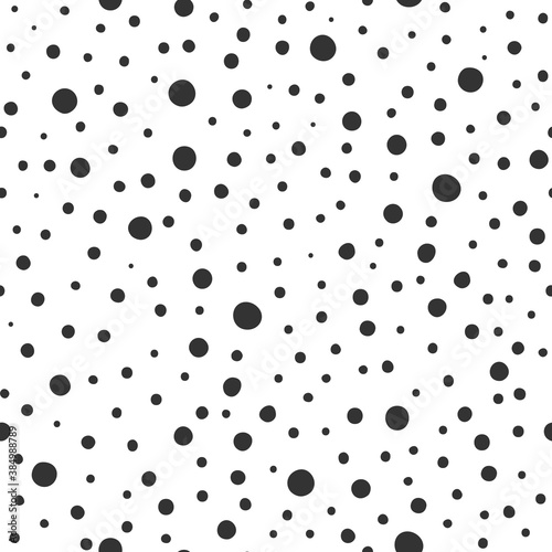 Hand drawn dots seamless pattern