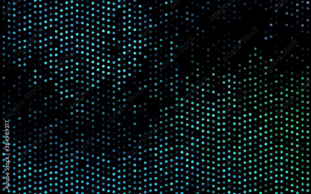 Dark Blue, Green vector pattern with spheres. Dark Blue, Green vector pattern with spheres.