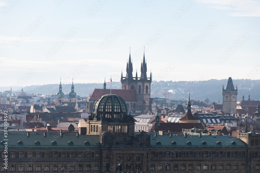 Prague Cathedral and skyline