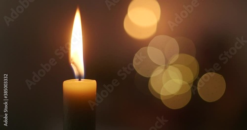 Christmas tree in the city in the evening. Christmas tree beautifully decorated for Christmas.