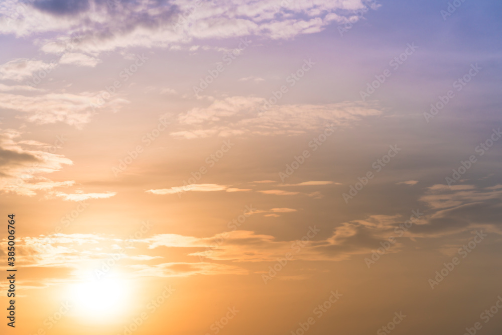 sunset sky background, retro filter