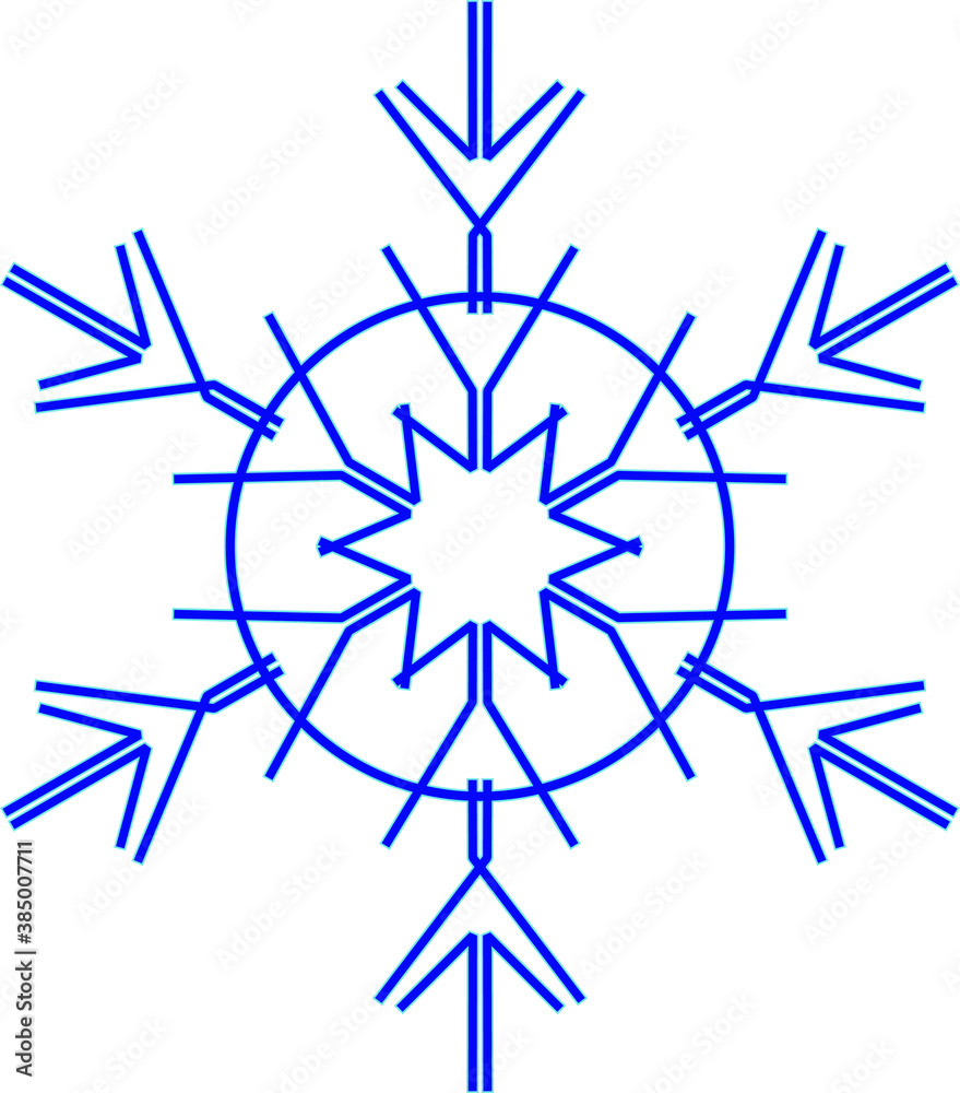 winter Snowflake isolated on white background. Vector illustration. winter Snowflake isolated on white background. Vector illustration.