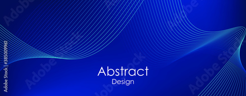 abstract background with flowing lines. Digital future technology concept. vector illustration.