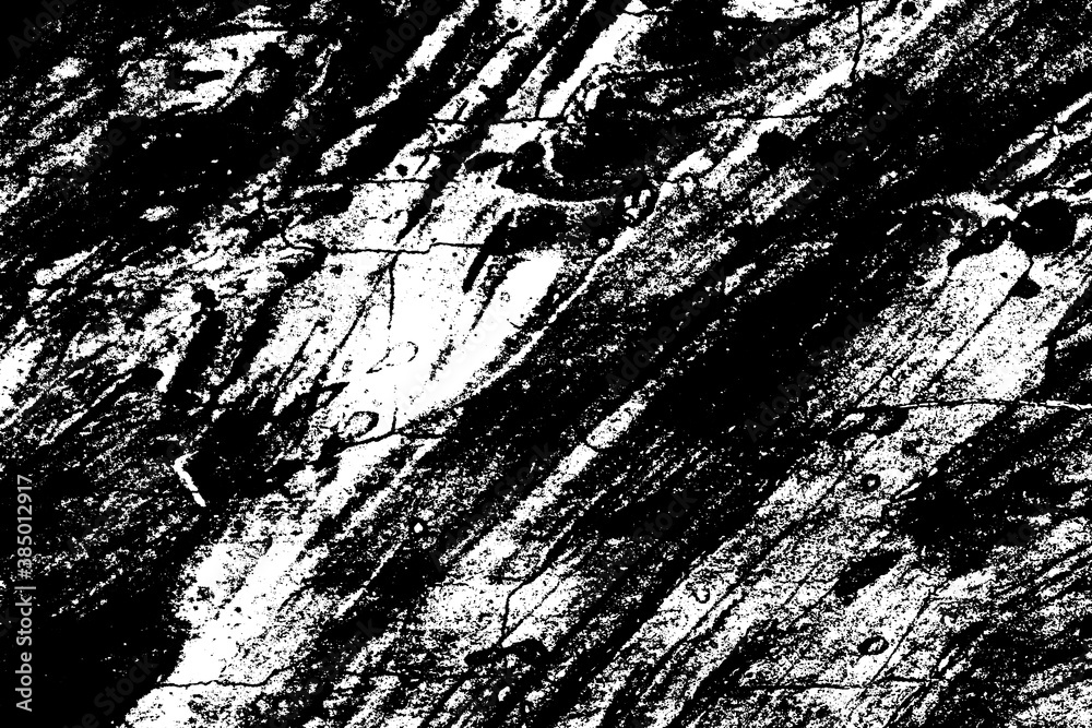 Black and white grunge texture. Black streaks of paint, ink, and dirt. Abstract monochrome background. Pattern of scratches, chips, and wear Black and white grunge texture. Black streaks of paint, ink, and dirt. Abstract monochrome background. Pattern of scratches, chips, and wear