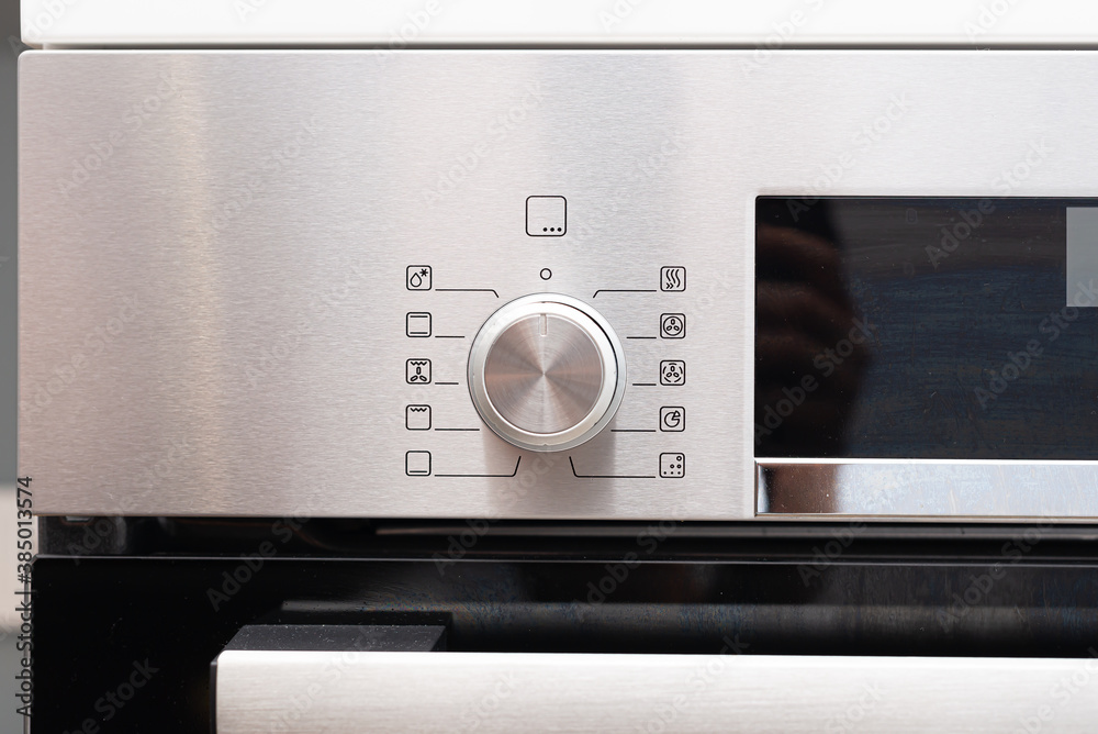 Fototapeta premium Electric oven in the kitchen. Electric oven with hot air ventilation. New oven.