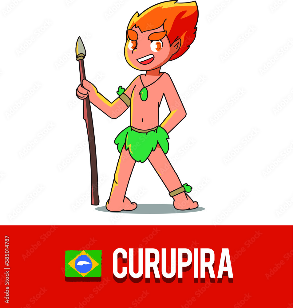 Vetor De Curupira Illustration Folklore Brazil Art Folclore 