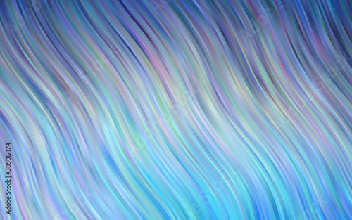 Light BLUE vector pattern with bent ribbons.
