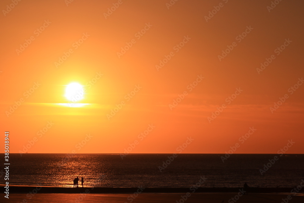 Fototapeta premium Norderney im Sonnenuntergang