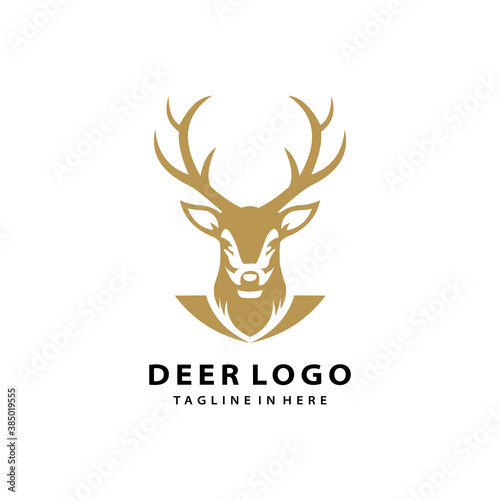 deer wild animal hunt logo